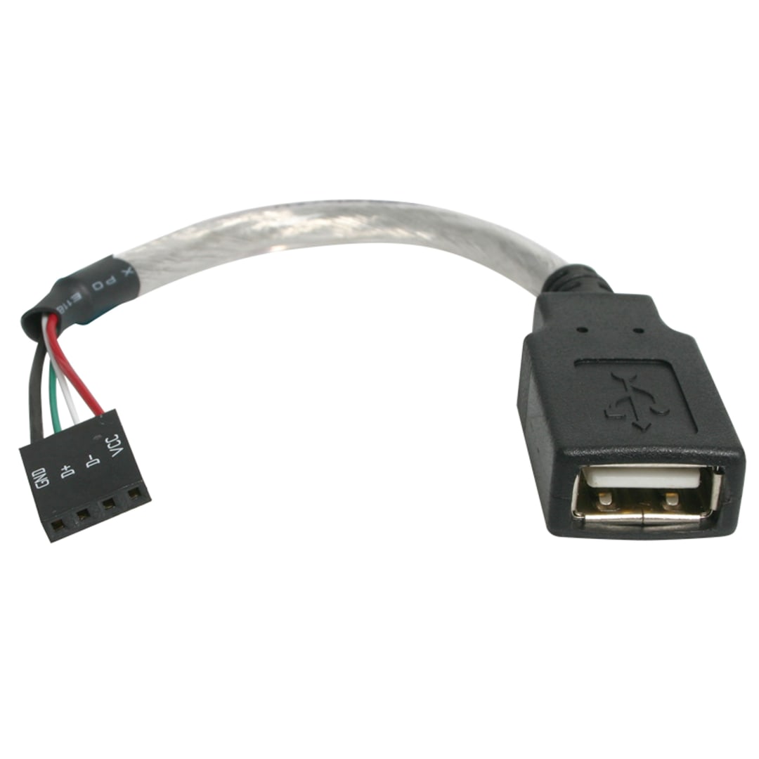 6 inch USB A Female to Motherboard Header Adapter