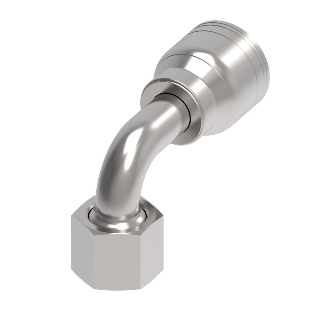 3/8 FEM ORS 90D X 1/4 HYD HOSE FITTING