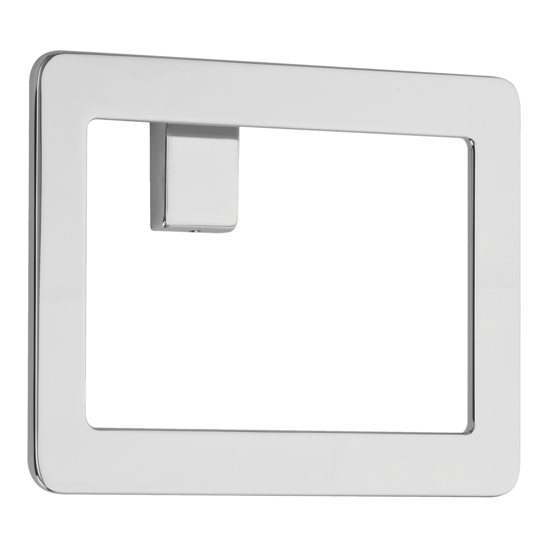 Modern Towel Ring in Polished Chrome