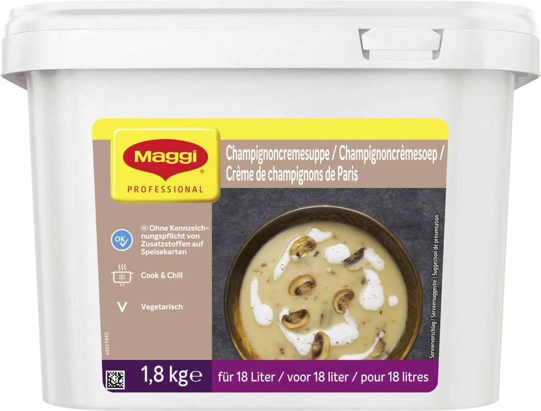 MAGGI Champignonsuppe 1,8kg, für 18 Liter