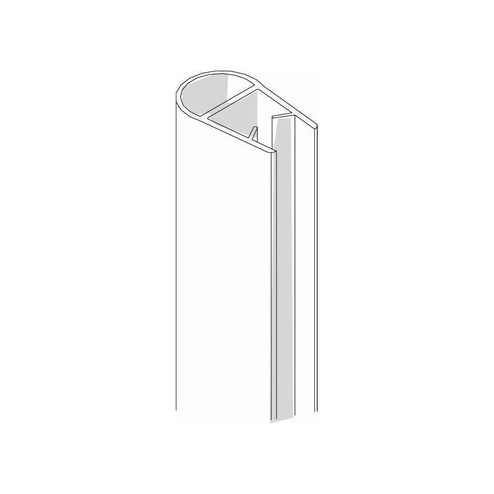 Clear Bulb Vinyl Seal, 58 1/4" Length for 6mm Glass