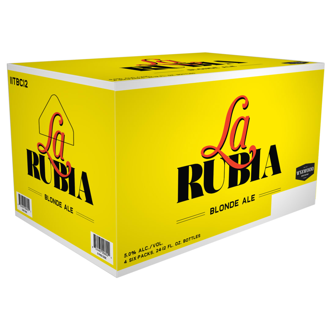 Wynwood Brewing La Rubia Blonde Ale, 24 Pack 12 fl. oz. Bottles