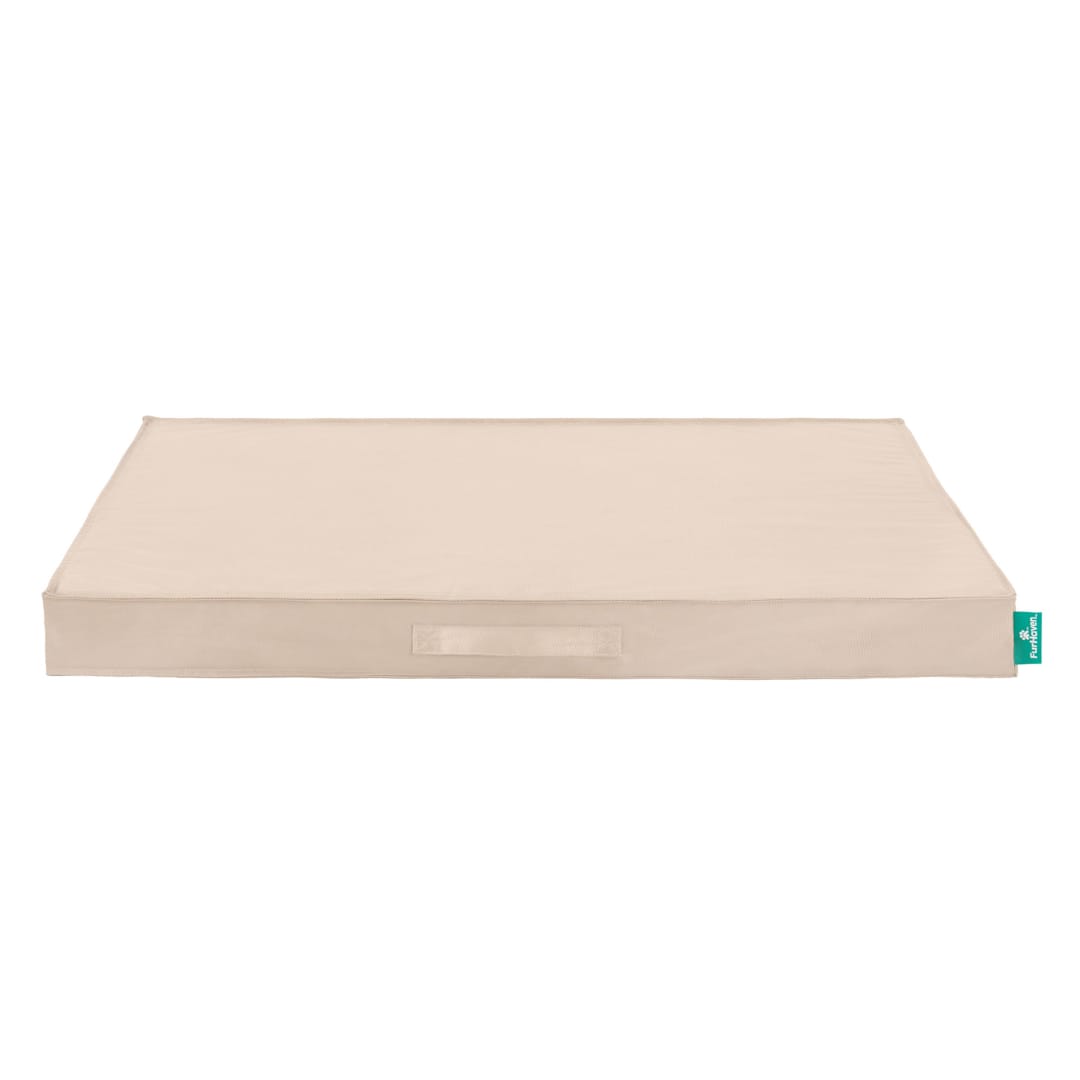 FurHaven Large Cooling Gel Dog Bed – Indoor/Outdoor Water-Resistant Orthopedic Mattress Pet Bed, Removable Washable Cover, Biscuit