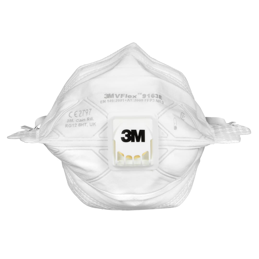 3M™ VFlex™ Partikül Solunum Maskesi, FFP3, Valfli, 9163E