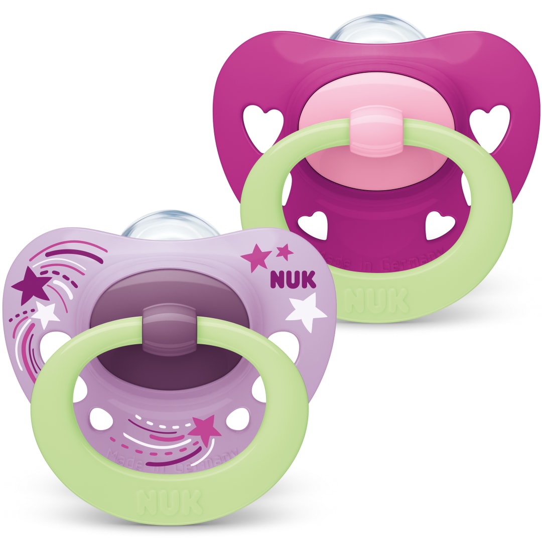 NUK PACIFIER SI3 FR/NL SIGN NIGH GIRL 2/
