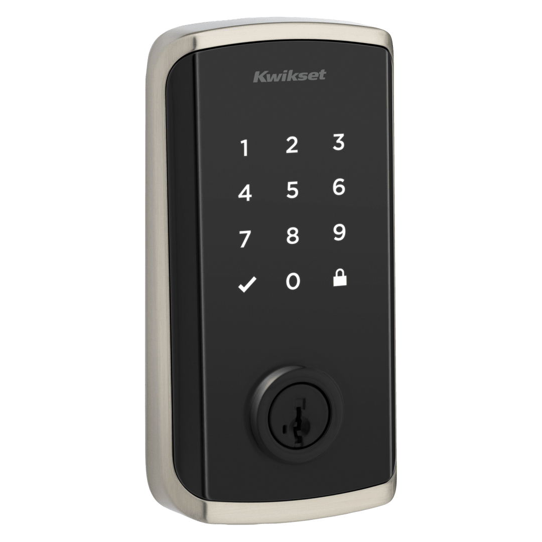 Halo Select Touchscreen Wi-Fi and Matter Enabled Smart Lock Deadbolt with Door Status Sensor and Intrusion Detection in Satin Nickel