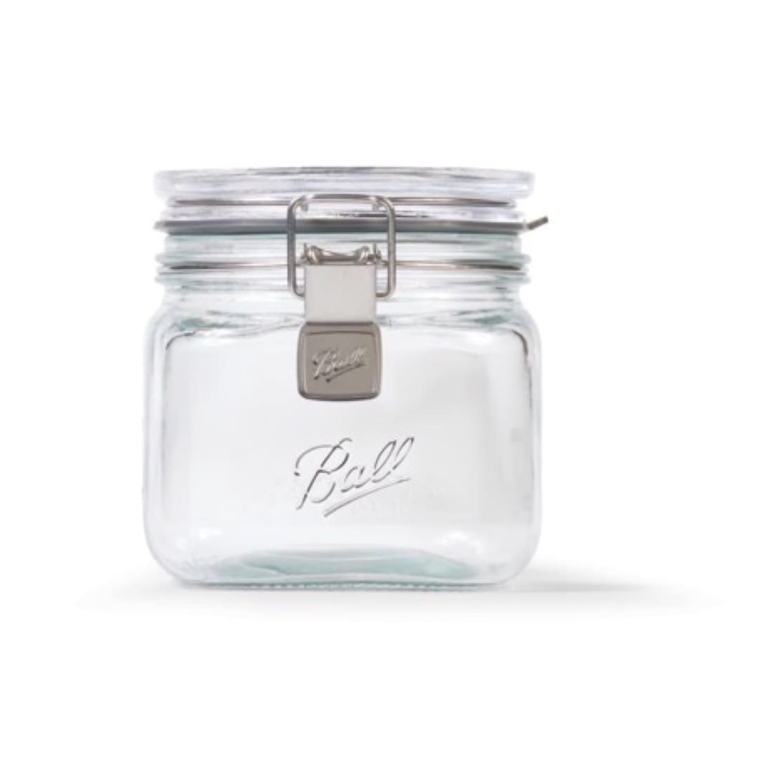 Ball® Latch Jar, Glass Storage Jar, Quart