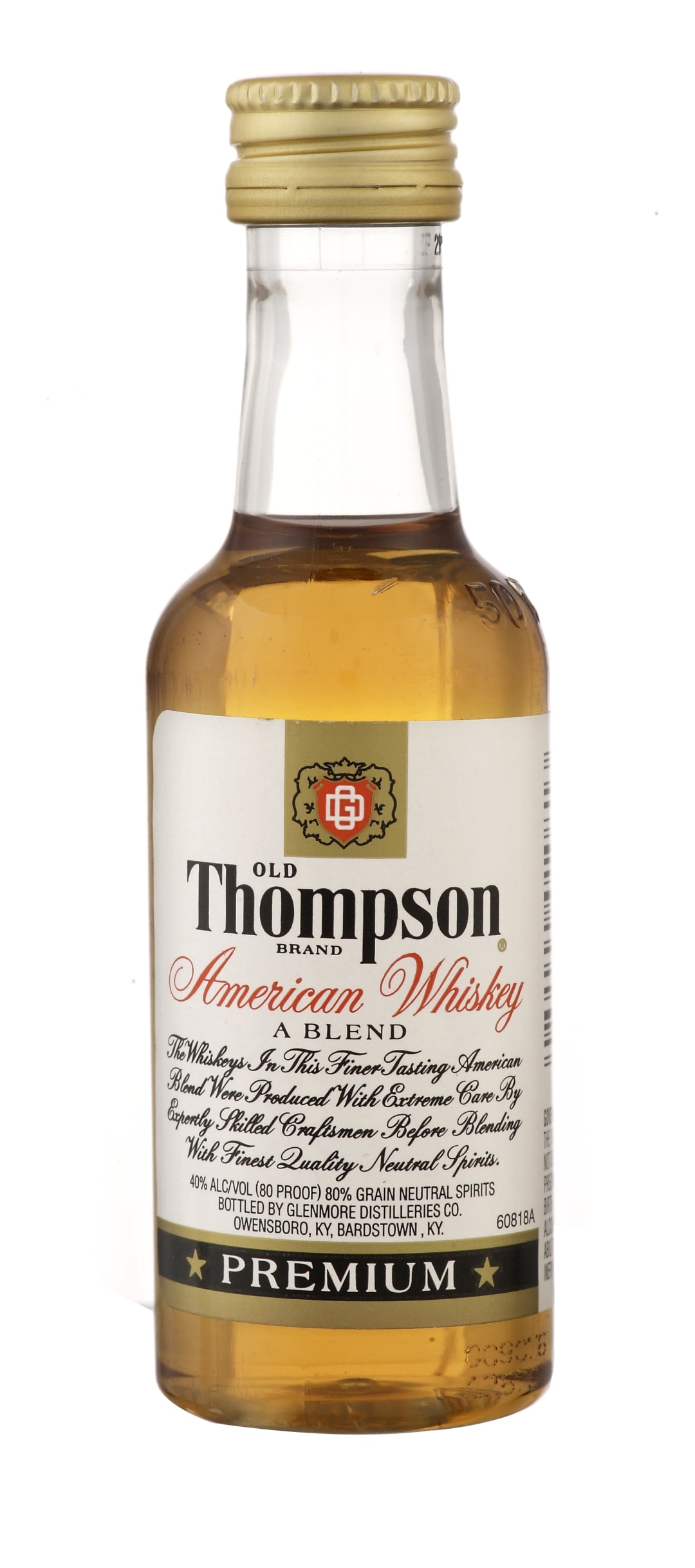 Old Thompson Blended American Whiskey 50ml 80 Proof
