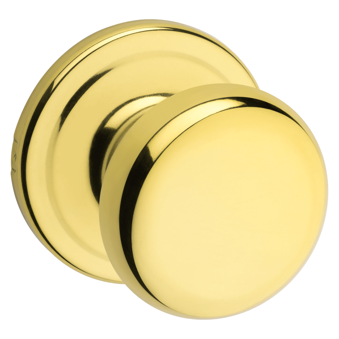 Juno Hall/Closet Knob in Polished Brass