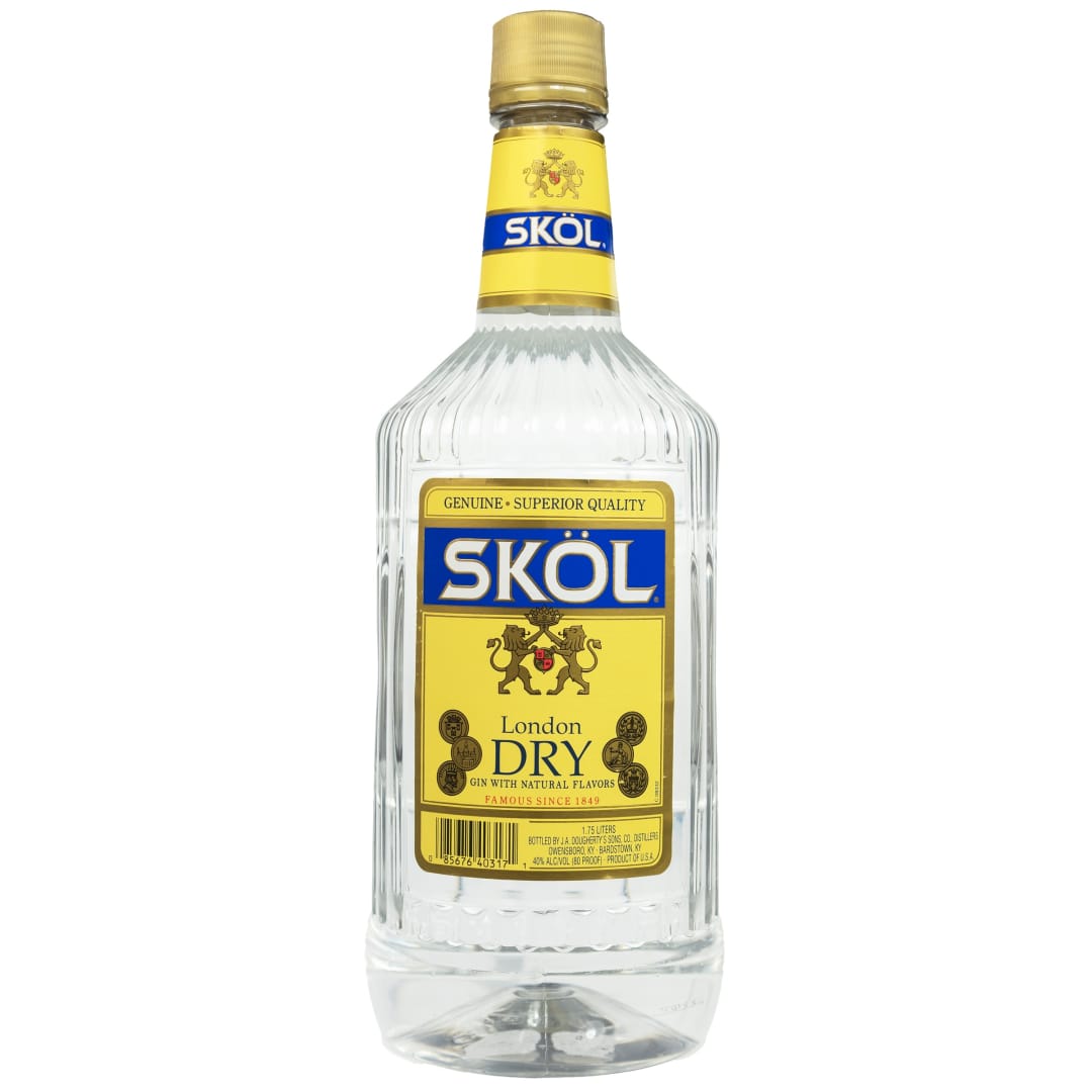 Skol London Dry Gin 1.75l 80 Proof