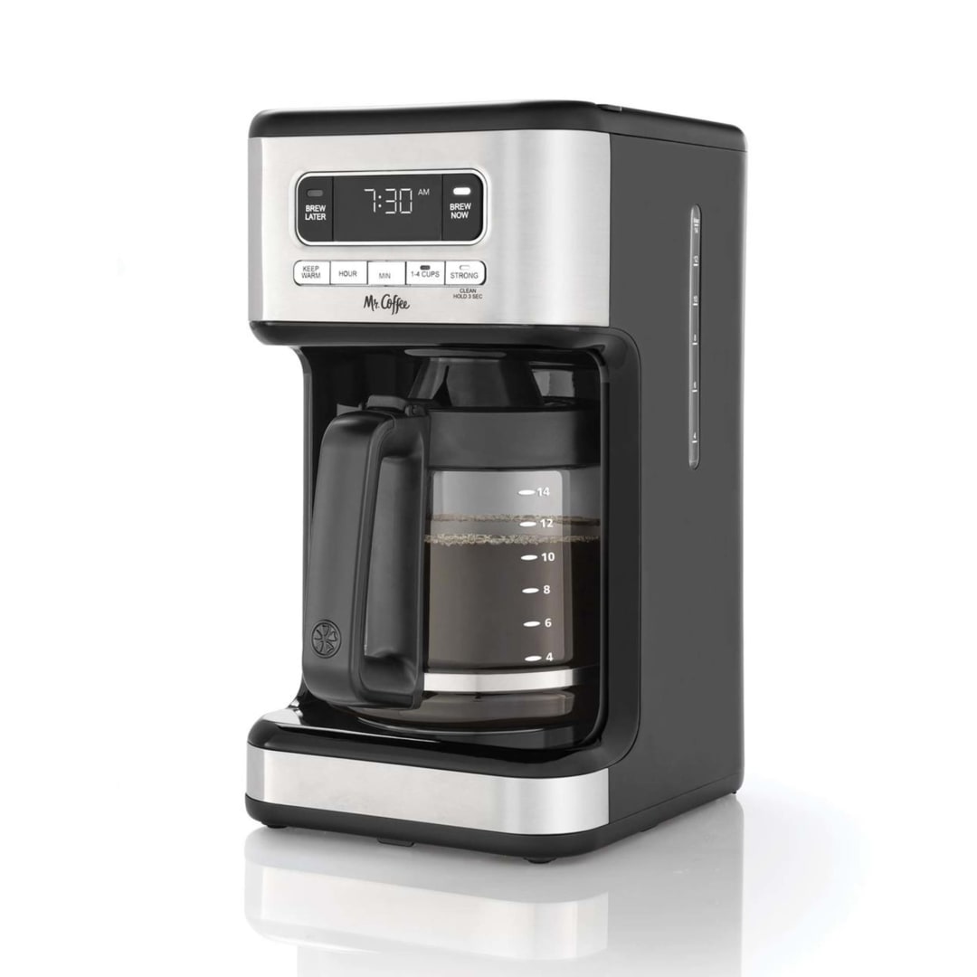 Mr. Coffee® 14 Cup Programmable Coffee Maker, Stainless Steel