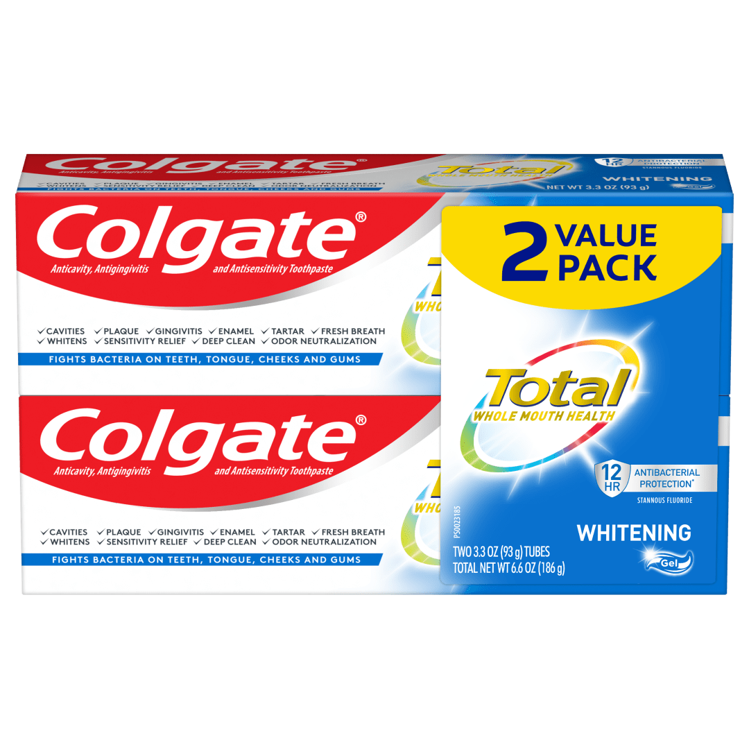 Colgate Total Whitening Toothpaste Gel, 3.3 oz.