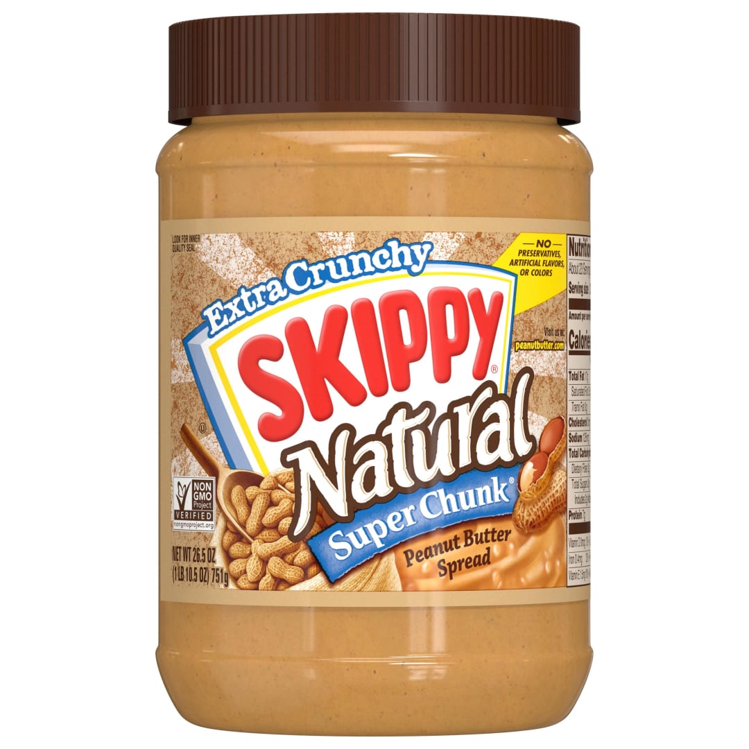 SKIPPY SUPER CHUNK Natural Peanut Butter Spread
