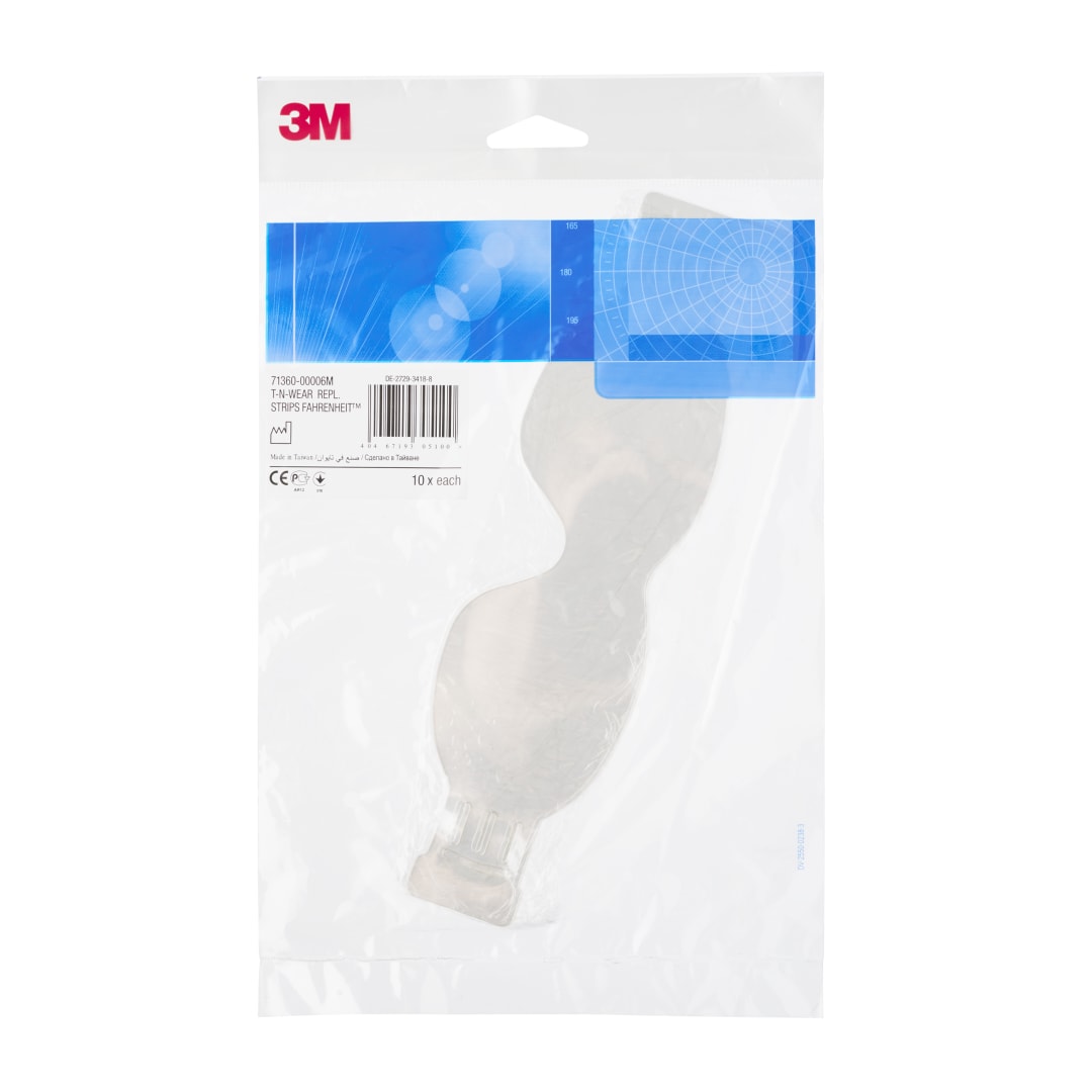 3M™ Fahrenheit™ Şeffaf Değiştirilebilen Gözlük Koruyucu Şeritleri, 71360-00006