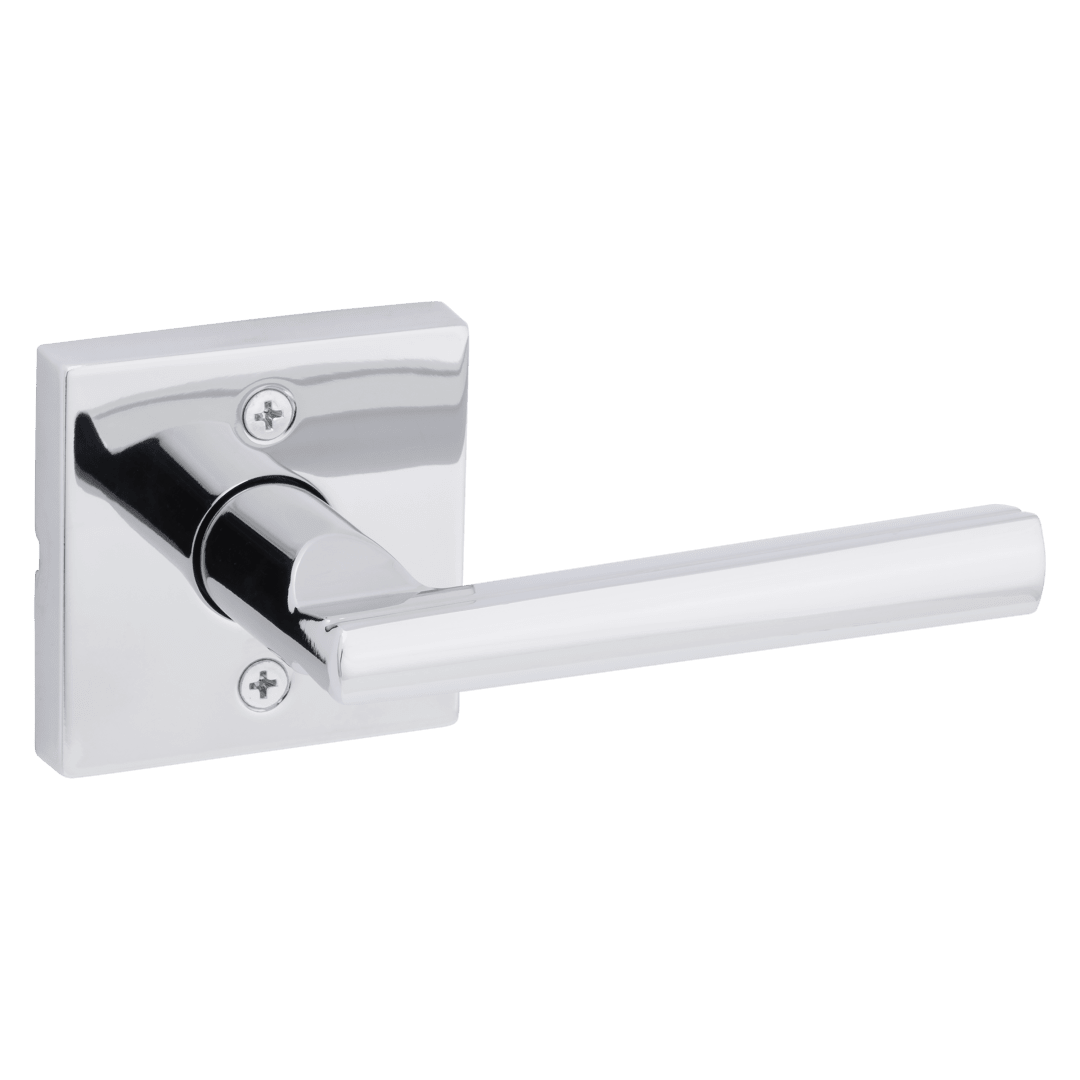 Montreal Half-Dummy Lever with Square Rose in Polished Chrome