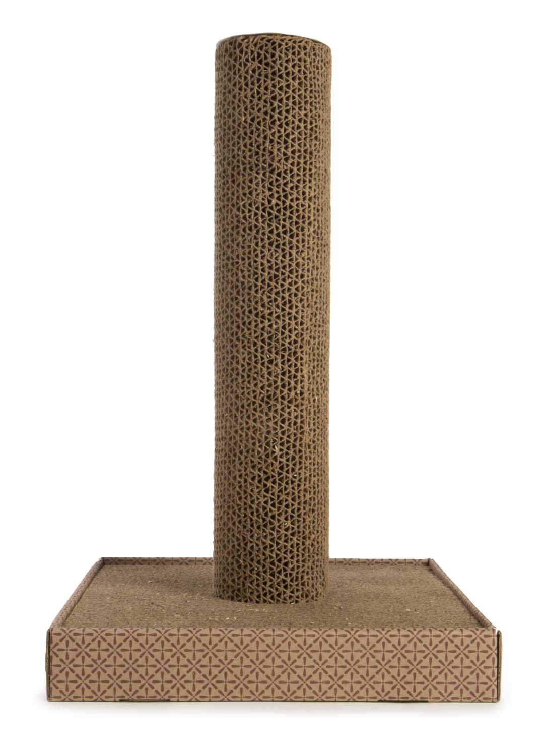 Petlinks Scratchers Choice Pillar Corrugated Cat Scratcher Tower with Catnip Infused Technology