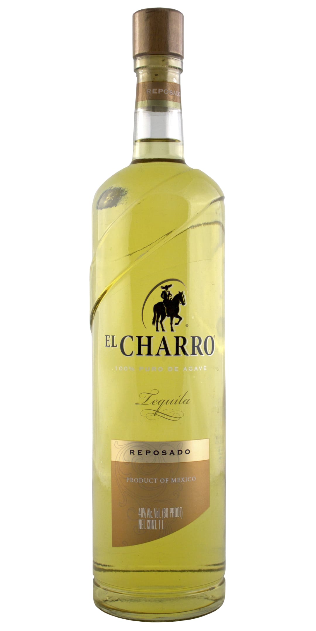 El Charro Reposado Tequila 1l 80 Proof