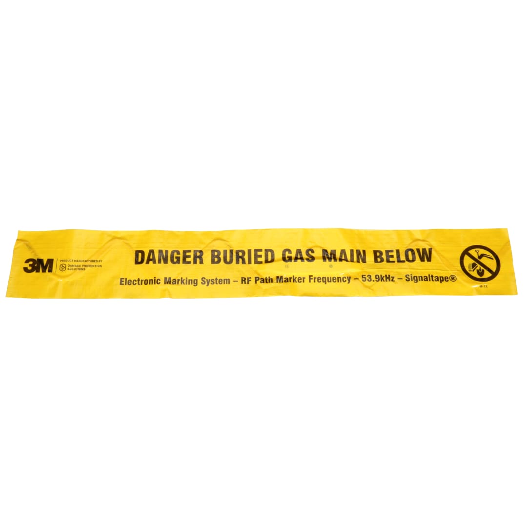 3M™ Electronic Marking System (EMS) Warnmarkierungsband 7905-XT, gelb, 152 mm, Gas, 152 m, 1 Packung/Verpackungseinheit