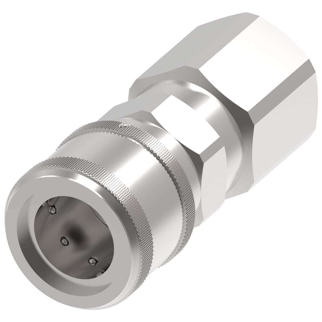 Aeroquip 3/8" Female 1/2" Fpt Flat Face Coupler Quick Disconnect