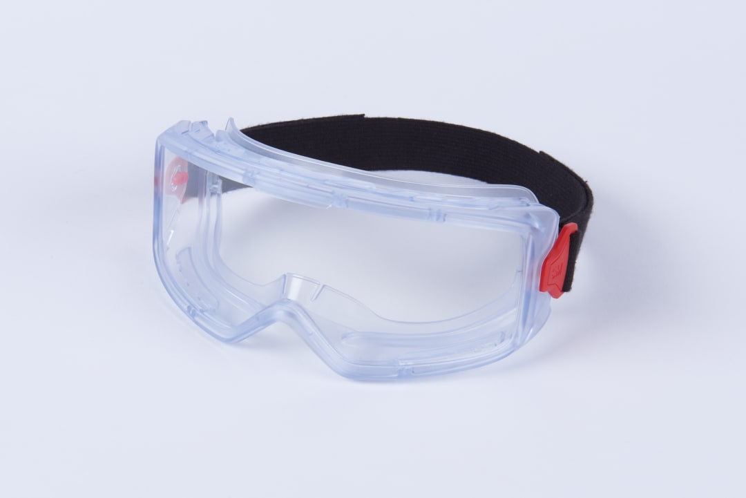 3M™ GoggleGear™ Koruyucu Gözlük 3000 Serisi, PVC Kılıf, Şeffaf AF Lens, Kumaş Kayış, GG3001-AF EU