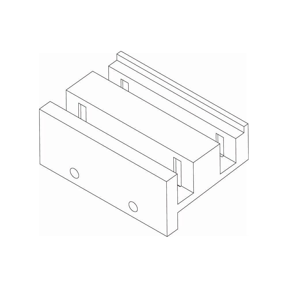 Middle Guide Block for 5/16" Thick Bypass Glass