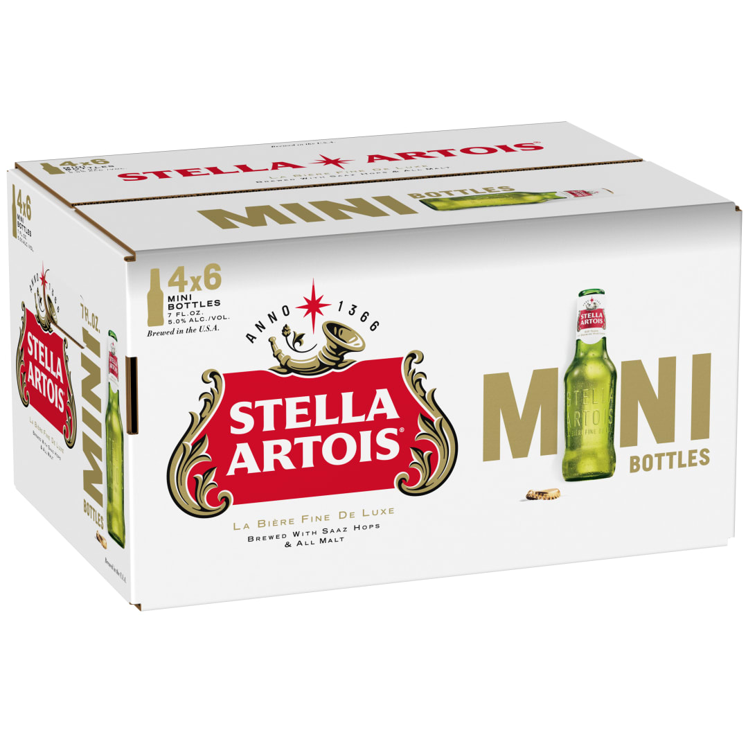 Stella Artois Beer Petite 4 - 6 Bottle Packs