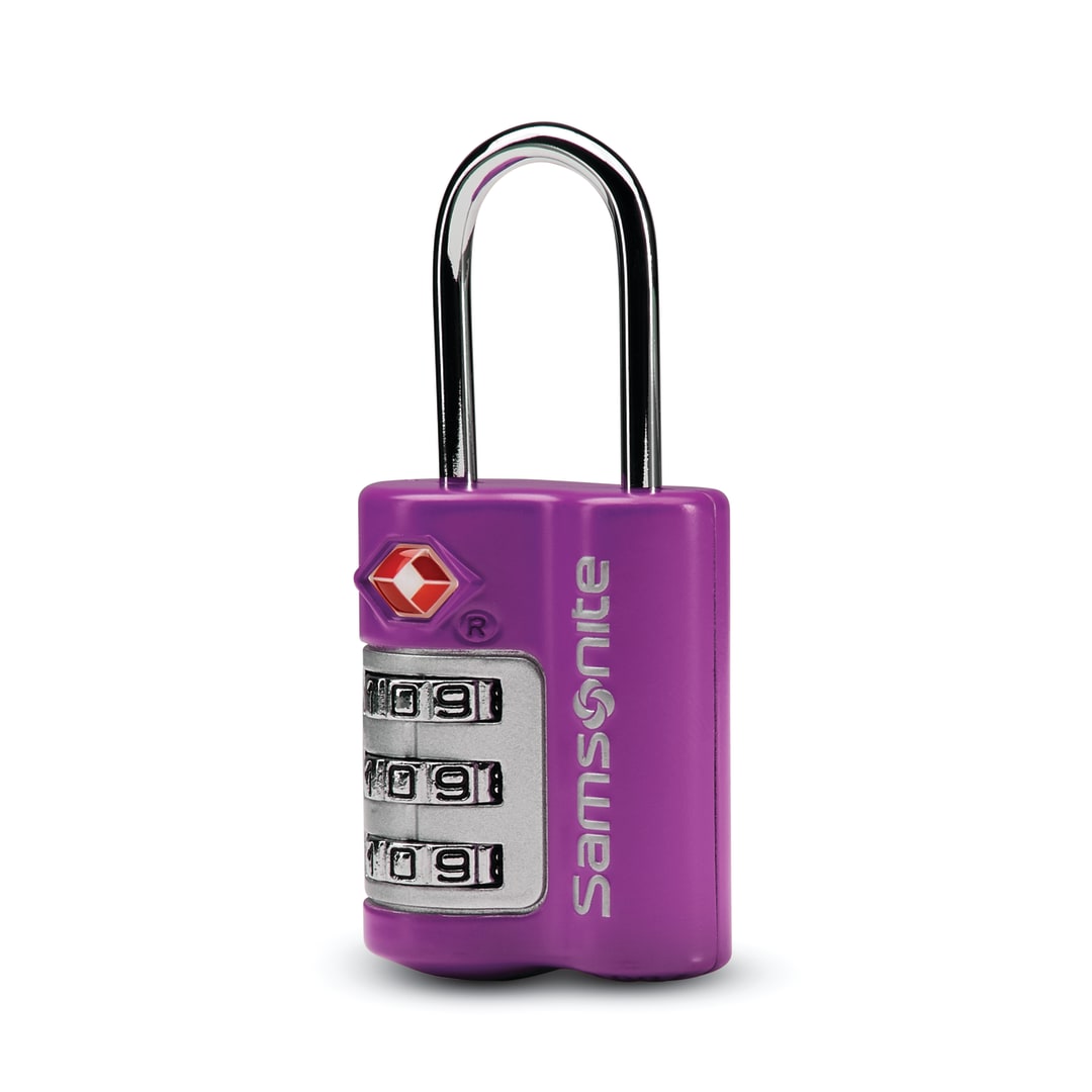 Lock & Security Acc 3 Dial Combo Lock T - Ultraviolet
