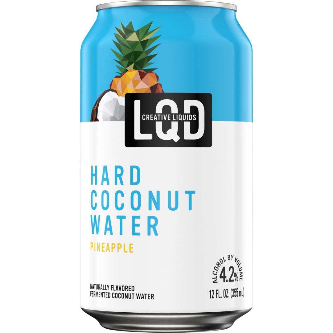 LQD Creative Liquids Pineapple Hard Coconut Water, 12 fl. oz. Can
