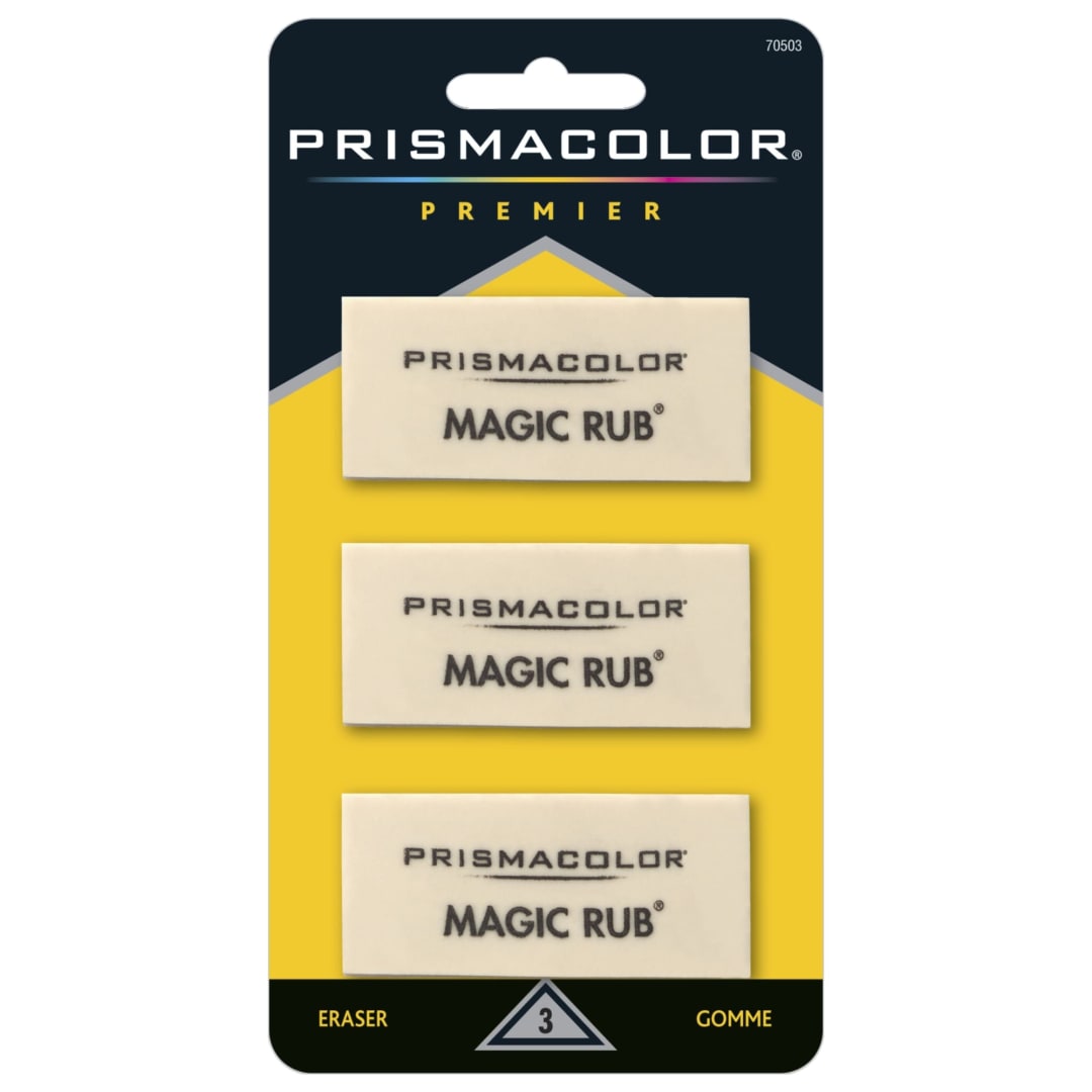 Prismacolor® Premier® Magic Rub Vinyl Erasers, 3 Pack