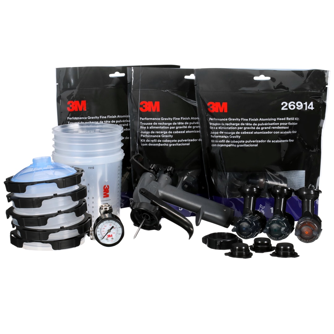 3M™ Performans İnce Finisaj Sprey Tabancası Sistemi PPS™ 2.0 özellikli, 26978