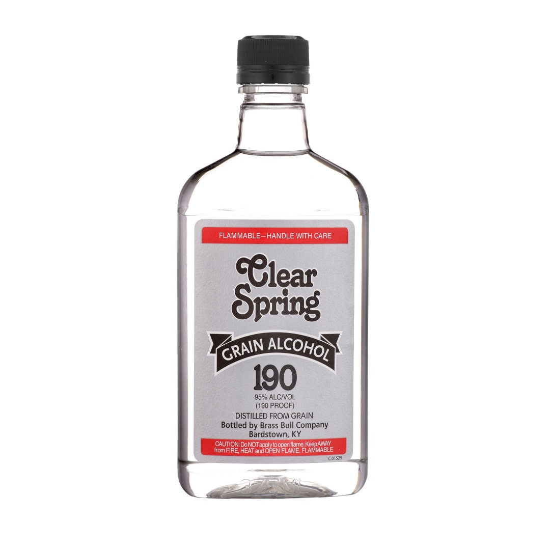 Clear Spring Grain Alcohol 375ml 190 Proof