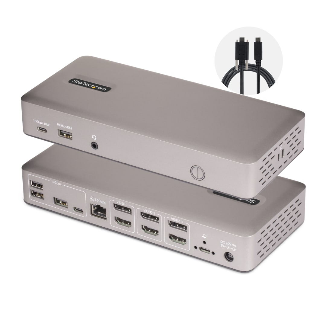 USB4 Triple Monitor MST docking station