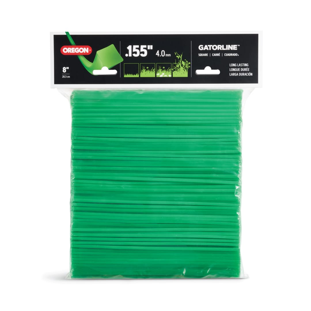 Oregon Precut Square Gatorline Trimmer Line, 0.155 in. by 8 in. Length, 3 Lbs