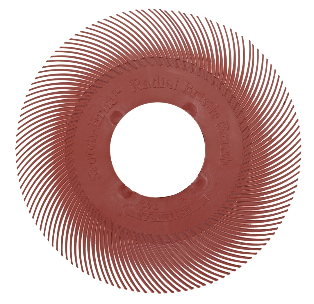 Scotch-Brite™ Radial Bristle Brush BB-ZB Einzelsegment, rot, 152,4 mm, P220, Typ C (Nachfüllpackung)