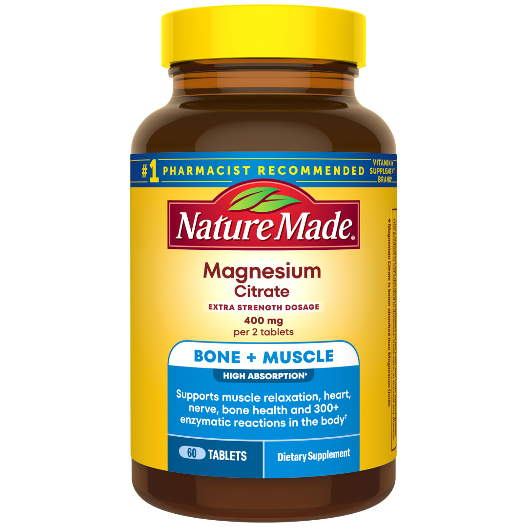 Nature Made Extra Strength Dosage Magnesium Citrate Tablets - 60ct