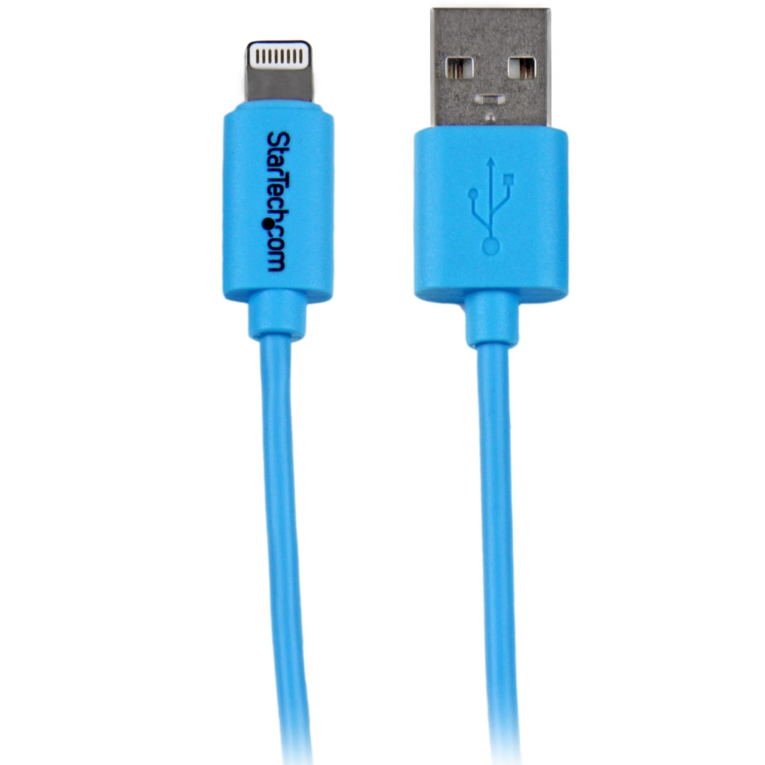 1m Blue Lightning to USB Cable iPhone iPod iPad