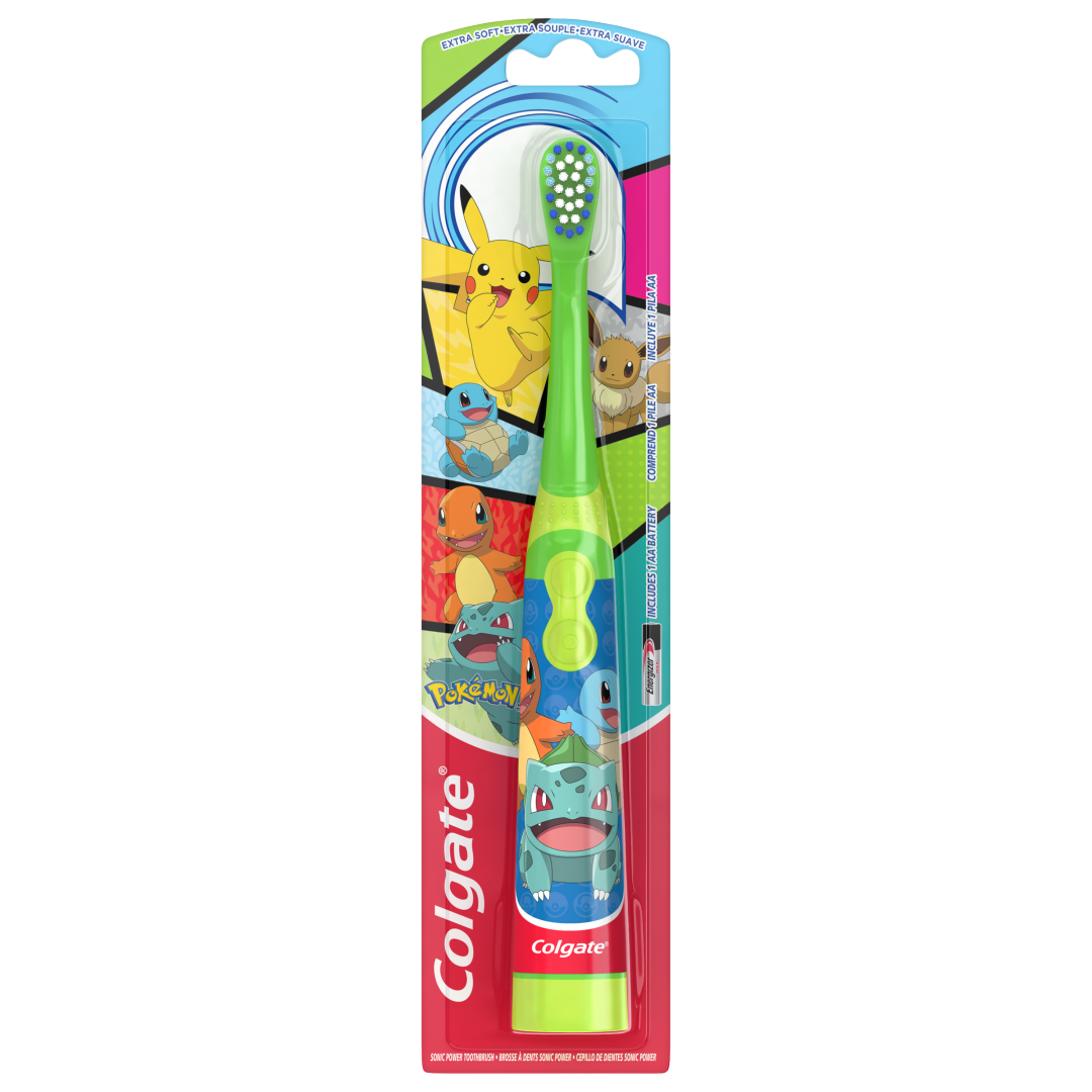 Colgate Kids Powered Vibrating Toothbrush, Pokemon, 1 Pack