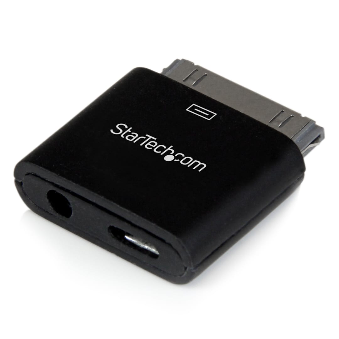 Apple 30-pin Dock Connector to Micro USB / Line-Out Audio Adapter for iPhone / iPod / iPad