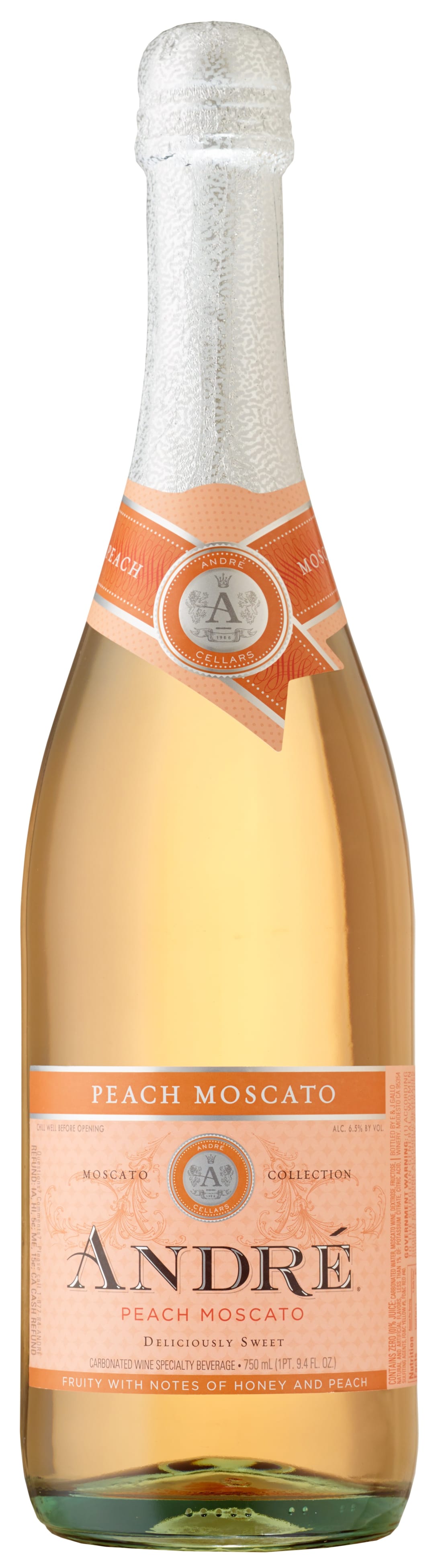 Andre Peach Moscato Champagne Sparkling Wine 750ml