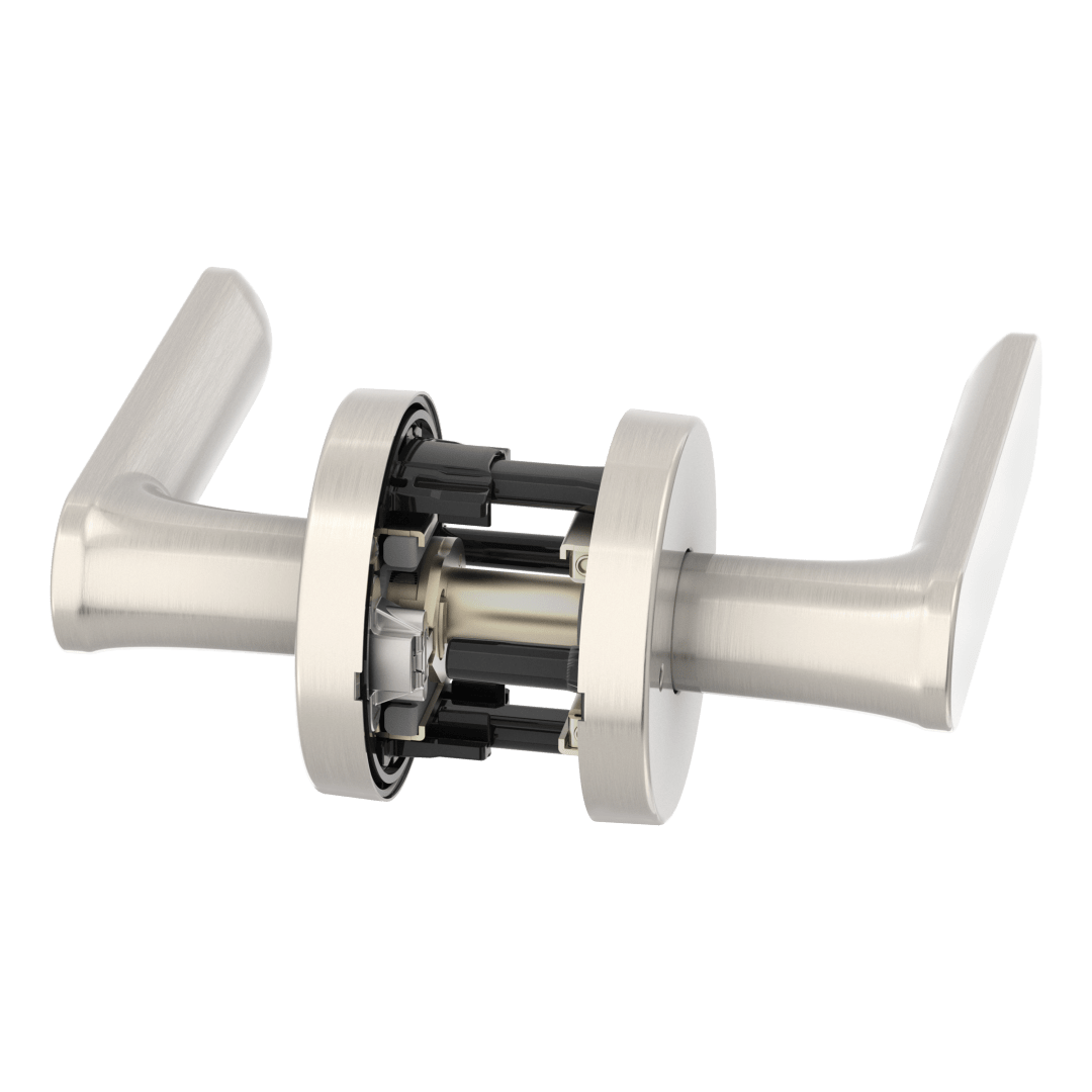 Pesaro Bed/Bath Lever in Satin Nickel