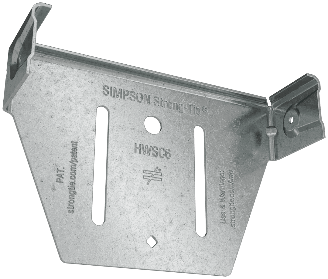 Simpson Strong-Tie HWSC6-KT HWSC™ 5-3/4 in. Head-of-Wall Slide-Clip Connector w/ Screws (50-Qty) (Pack of 48)
