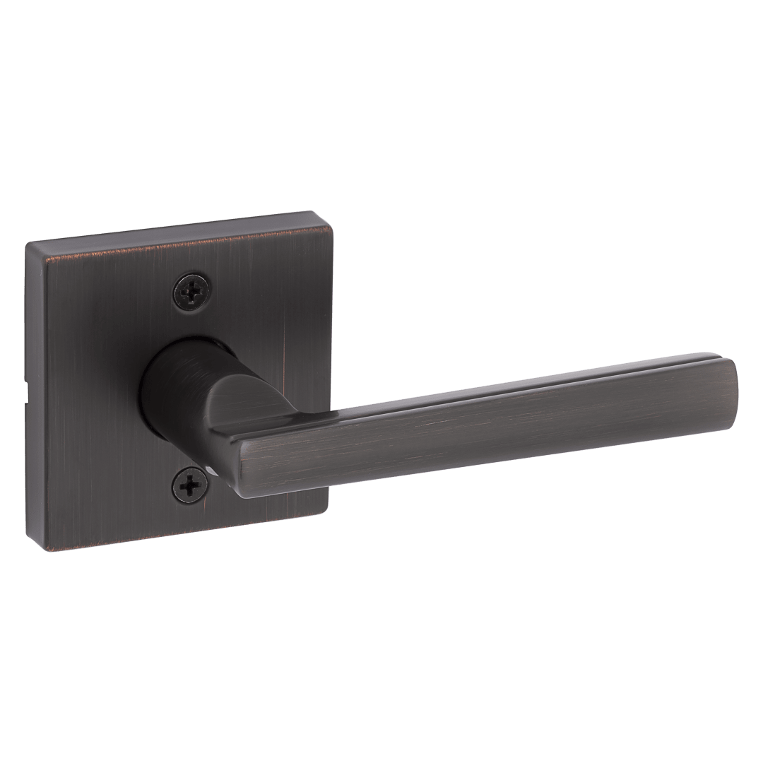 Montreal Half-Dummy Lever with Square Rose in Venetian Bronze