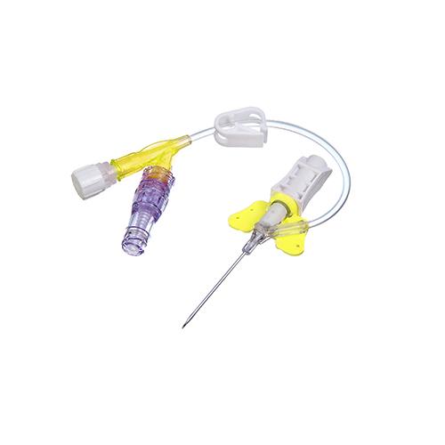 SafeVet IV Combi Set, 0.7 x 19mm, 24G, Yellow, Single