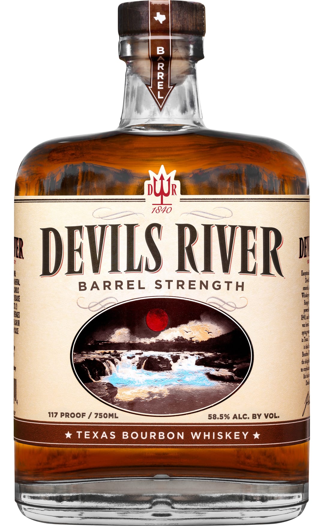 Devils River Barrel Strength Whiskey 750ml 117 Proof