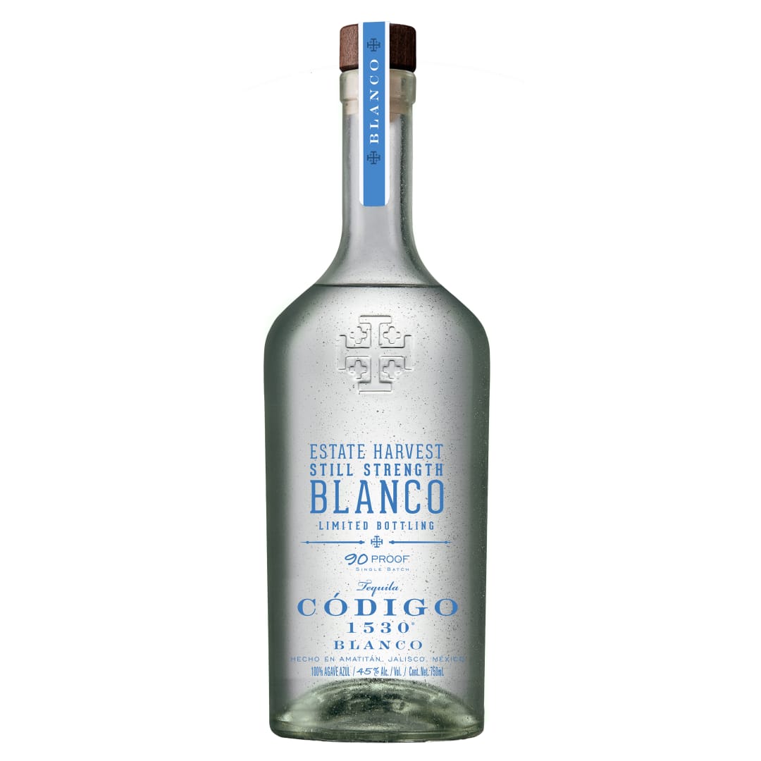 Código 1530 Estate Harvest Still Strength Blanco Tequila, 750 ml Bottle, 90 Proof