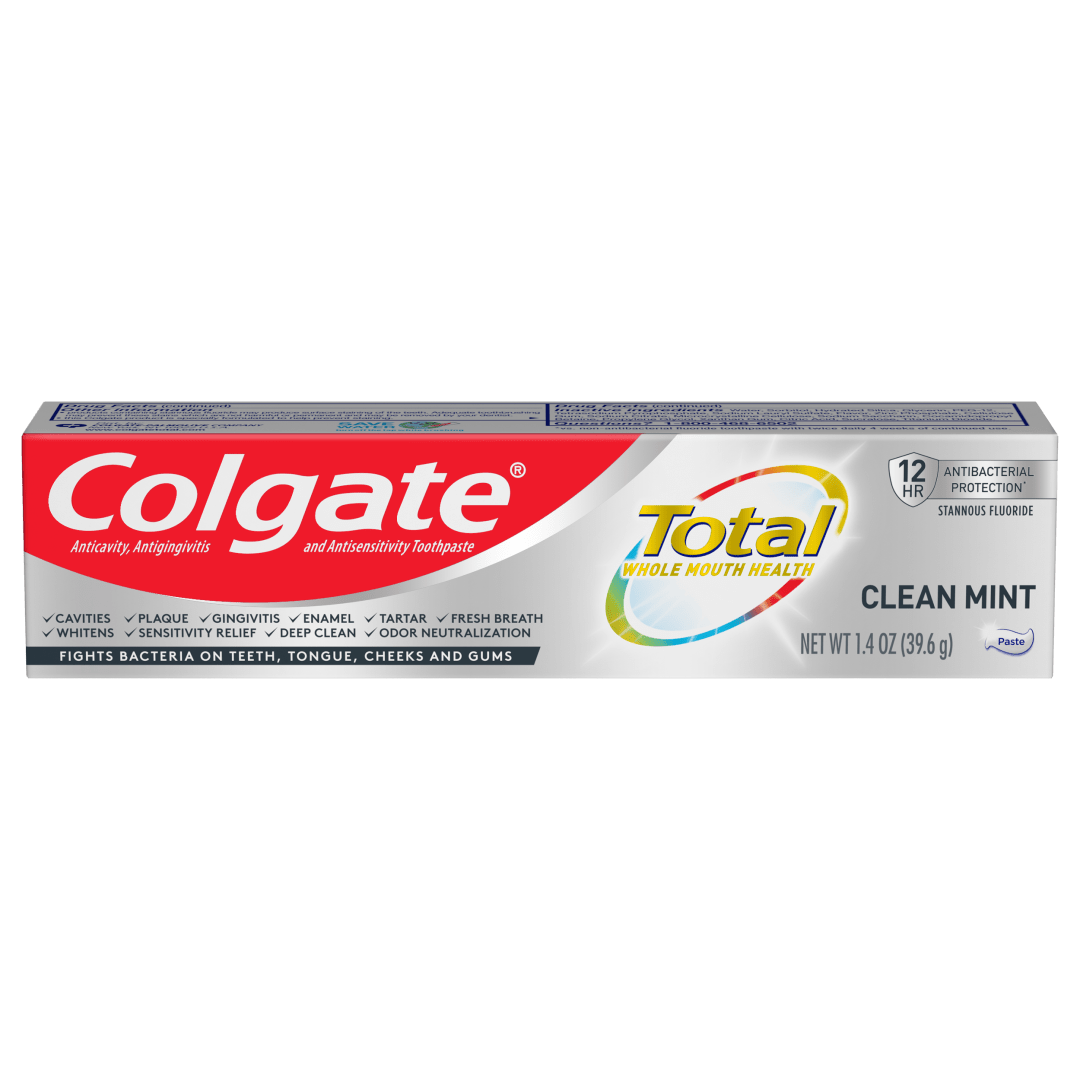Colgate Total Toothpaste, Clean Mint, 1.4. oz. - Paste