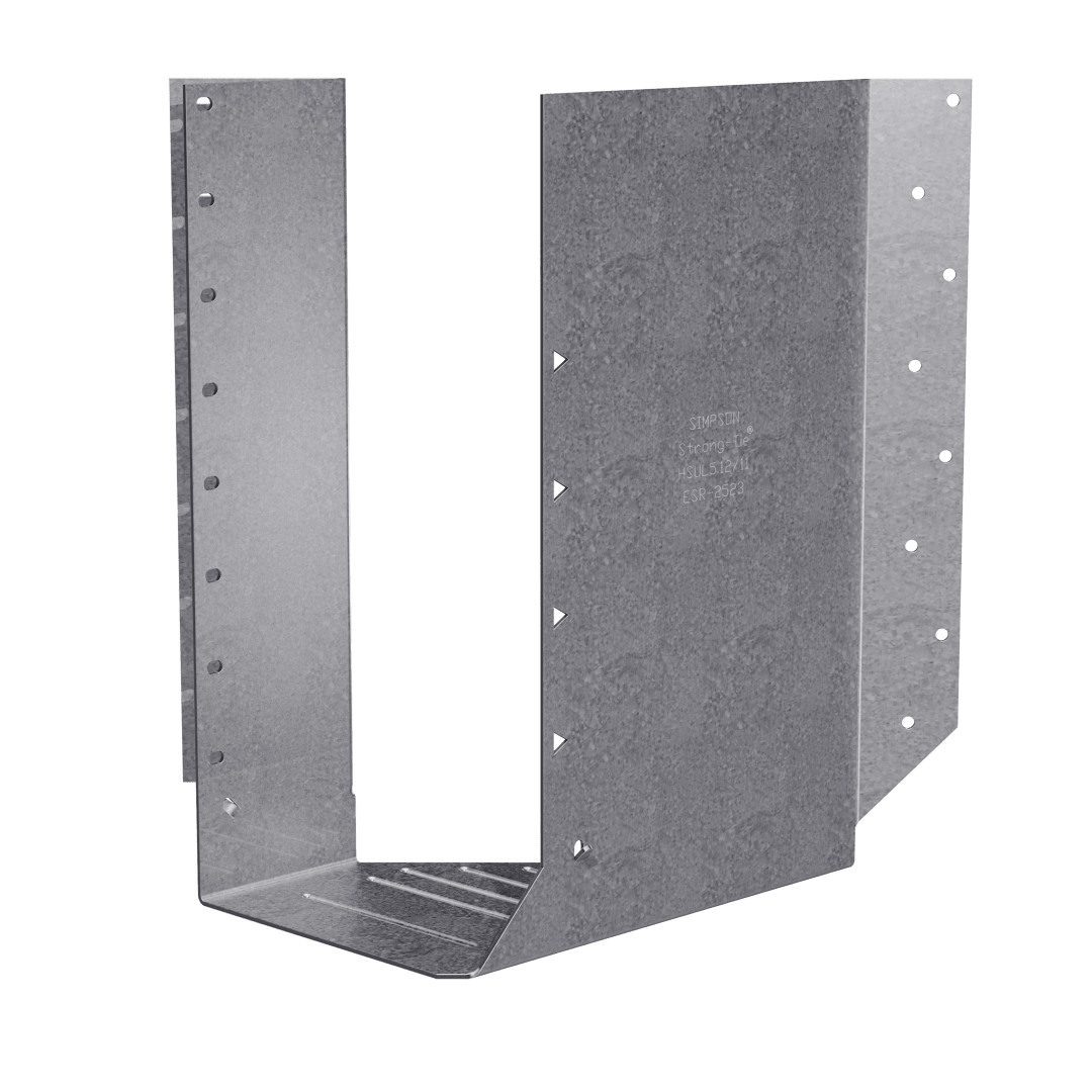 Simpson Strong-Tie HSUL5.12/11 HSUL Galvanized Joist Hanger for 5 in. x 11-7/8 in. Engineered Wood, Skewed Left