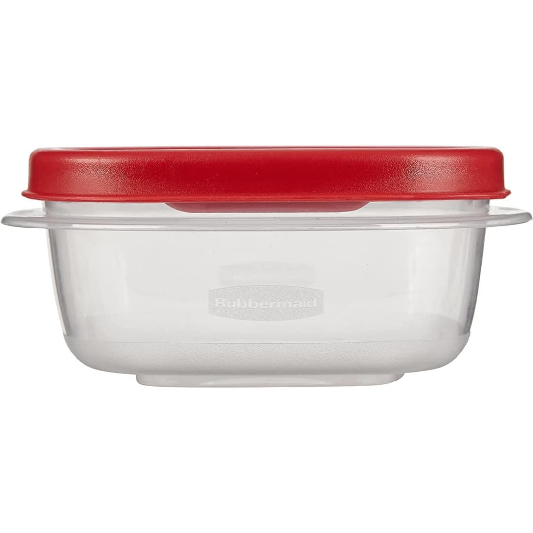 Rubbermaid® EasyFindLids™ Food Storage Container, 1.25 Cup, Racer Red