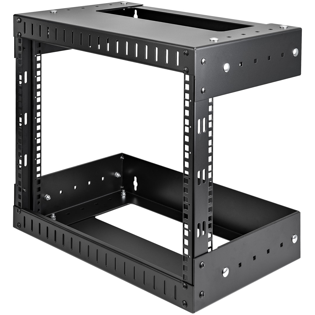 Wall Mount Equipment Rack 8U Adjustable Depth