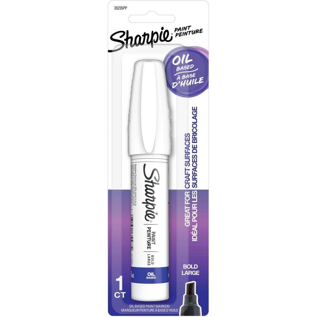 Sharpie® Oil-Based Paint Marker, Bold Point, White, 1 Count